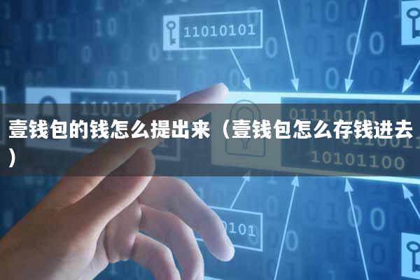 壹钱包的钱怎么提出来(壹钱包怎么存钱进去)